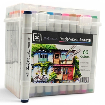 marqueur 2 tetes 60 clrs rama 3898-60