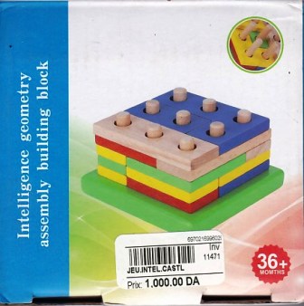 Librairie Bouarroudj - JEU INTELLIGENCE GEOMETRY ASSEMBLY BUILDING BLOCK