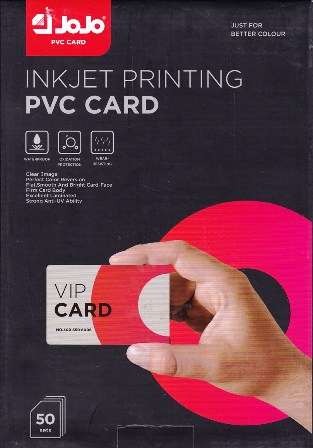 papier carte visite blanc en pvc  jojo