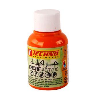 encre acrylique 60ml orange