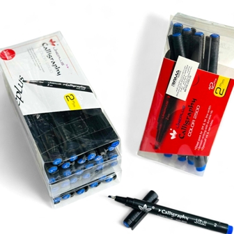 stylo calligraphie 2 mm bleu rama 2b