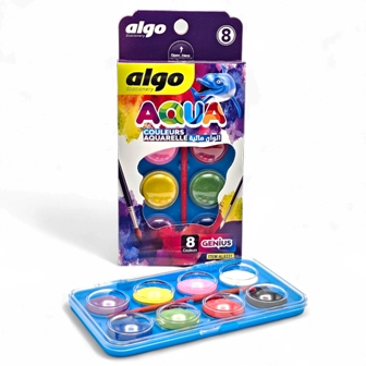 aquarelle ecolier 8clrs algo 8331