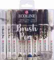 feutre 10pcs gris brushpen 11509805