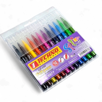 feutre ecolier de 12 couleurs tec 6977