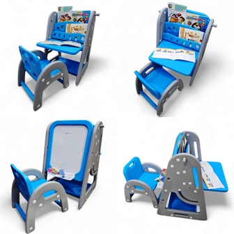 bureau enfant+ bibliotheque 4en1