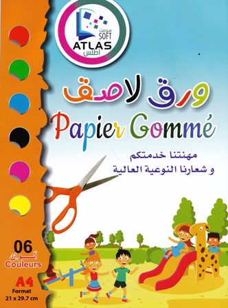 papier gommer a4 6couleurs tk 20004
