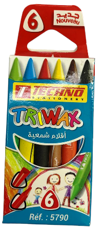 crayon couleur cire 6clrs tec 5790
