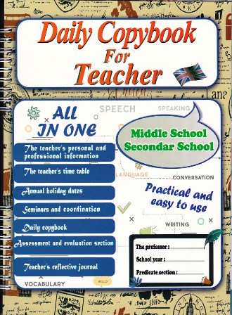 daily copybook for teacher middle school secondar school