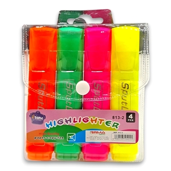 surligneur fluo pochette 4 clrs rama813-4