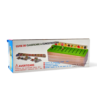 Librairie Bouarroudj - JEUX BOIS CUTIE DE CLASIFICARE A CUNOSTINTELOR