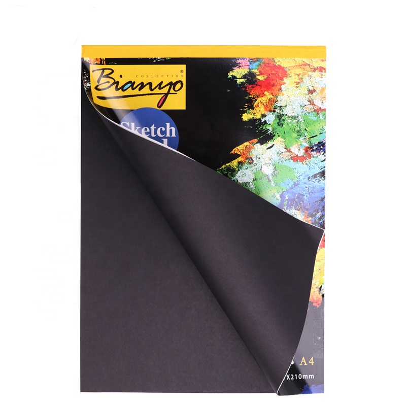 bloc de dessin a4 noir 25f 140g bn5902