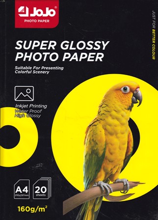 papier photo a4 160grs jojo 20f