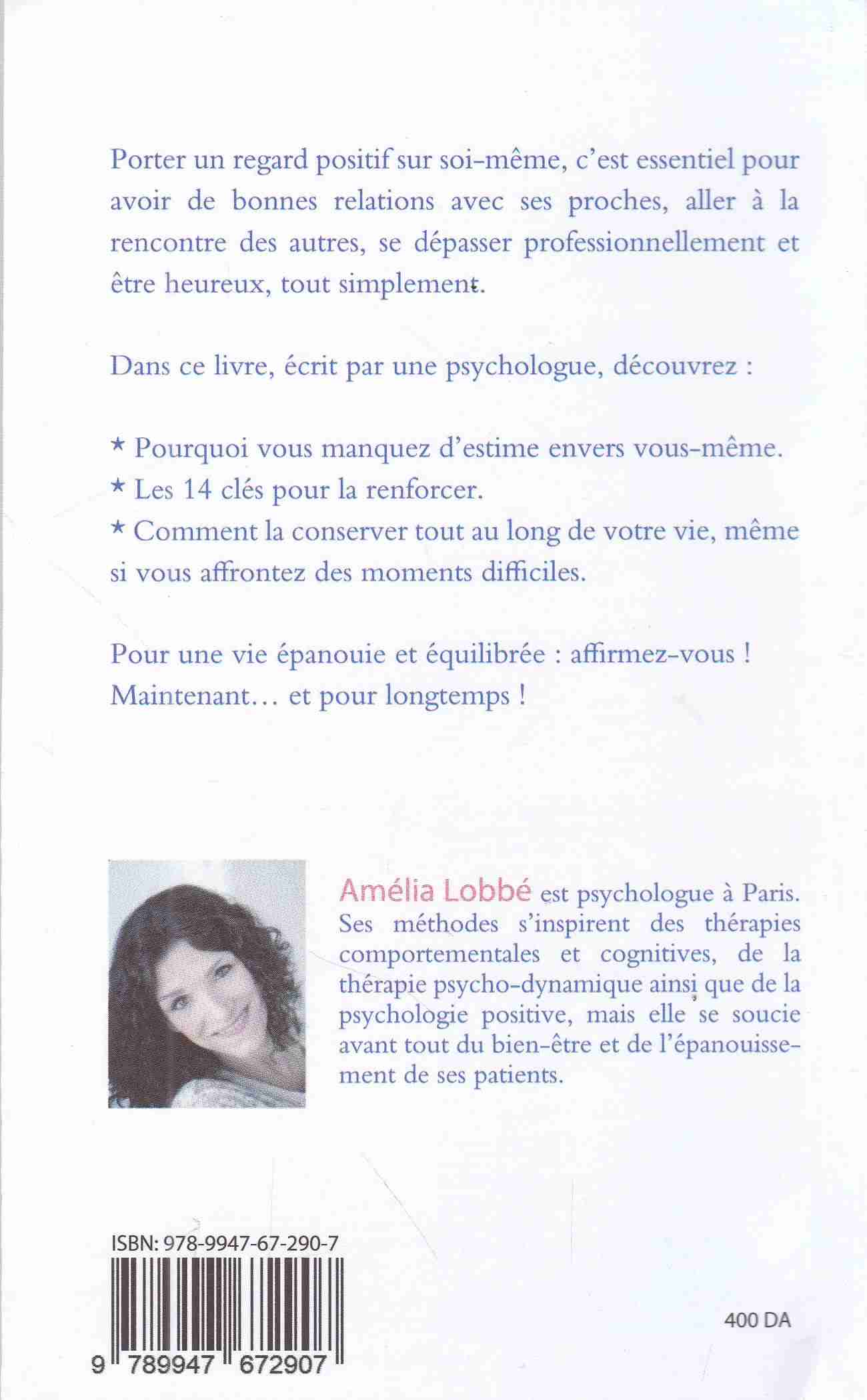Librairie Bouarroudj - L'ESTIME DE SOI          C67