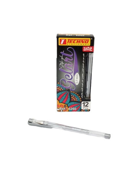 stylo encre gel argente 0.7mm tec 6260