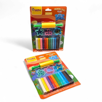 pate a cire 12clrs+4moules 211grs rama 2458