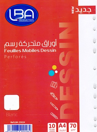 feuille mobile dessin 10 feuilles lba