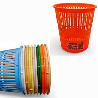 corbeille a papier en pvc techno 16l