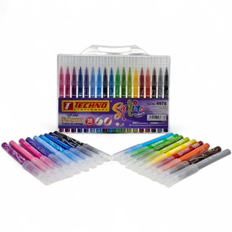 feutre ecolier de 18 couleurs tec 6978